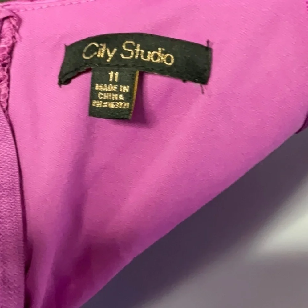 174- City Studios NWT Size 11 Orchid Fuscia Scoop Neck Prom Dress.